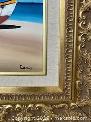 MaxSold Auction: Signed Deniz Giclée Print on Canvas in Ornate Gold Frame - Pleasant Hill (California, USA) PARTNER MANAGED Blackhawk Estate Sale Online Auction - Contra Costa Boulevard