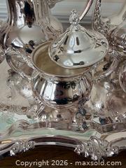 MaxSold Auction: TOWLE Silver-Plated Ornate Tea and Coffee Serving Set with Tray - Pleasant Hill (California, USA) PARTNER MANAGED Blackhawk Estate Sale Online Auction - Contra Costa Boulevard