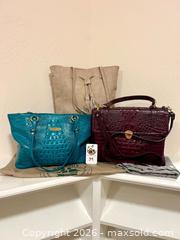 MaxSold Auction: Two Brahmin Croc Embossed Handbags & Caroline Hill Embossed Faux Leather Tote - Pleasant Hill (California, USA) PARTNER MANAGED Blackhawk Estate Sale Online Auction - Contra Costa Boulevard