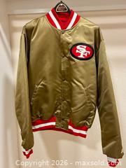 MaxSold Auction: Vintage SF 49ers Satin Starter Jacket & SF Giants Satin Chalk Line Jacket - XL - Pleasant Hill (California, USA) PARTNER MANAGED Blackhawk Estate Sale Online Auction - Contra Costa Boulevard