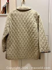 MaxSold Auction: Women's Burberry Beige/Tan Diamond Quilted Jacket XL Regular - Pleasant Hill (California, USA) PARTNER MANAGED Blackhawk Estate Sale Online Auction - Contra Costa Boulevard