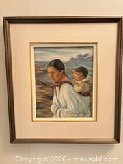 MaxSold Auction:  Anna Noeh Framed Oil on Canvas Painting of Mother and Child B - Toronto (Ontario, Canada) Estate Sale Online Auction - Sheppard Avenue East (CONDO)