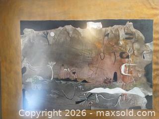 MaxSold Auction: Annette Celine Mixed Media Abstract Landscape B - Toronto (Ontario, Canada) Estate Sale Online Auction - Sheppard Avenue East (CONDO)