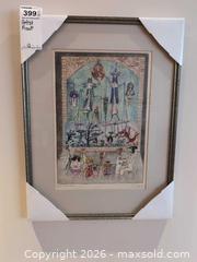 MaxSold Auction: Artist Proof Entitled Marionetas  by Guillermo Silva Santamaria B - Toronto (Ontario, Canada) Estate Sale Online Auction - Sheppard Avenue East (CONDO)