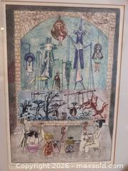MaxSold Auction: Artist Proof Entitled Marionetas  by Guillermo Silva Santamaria B - Toronto (Ontario, Canada) Estate Sale Online Auction - Sheppard Avenue East (CONDO)