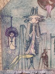 MaxSold Auction: Artist Proof Entitled Marionetas  by Guillermo Silva Santamaria B - Toronto (Ontario, Canada) Estate Sale Online Auction - Sheppard Avenue East (CONDO)