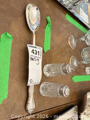 MaxSold Auction: Birks Sterling Silver & Glass Lot — Spoon + Salt & Pepper (3 pcs) A - Toronto (Ontario, Canada) Estate Sale Online Auction - Sheppard Avenue East (CONDO)