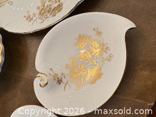MaxSold Auction: Hammersley & Limoges White Gold Floral Bone China Set C - Toronto (Ontario, Canada) Estate Sale Online Auction - Sheppard Avenue East (CONDO)