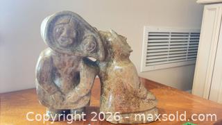 MaxSold Auction: Inuit Polished Stone Sculpture of Couple B - Toronto (Ontario, Canada) Estate Sale Online Auction - Sheppard Avenue East (CONDO)
