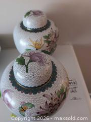 MaxSold Auction: Pair of Chinese-Style Cloisonné Ginger Jars, Chrysanthemum Design B - Toronto (Ontario, Canada) Estate Sale Online Auction - Sheppard Avenue East (CONDO)