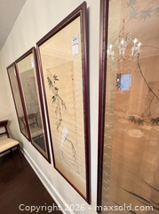 MaxSold Auction: Set of  4 Chinese  Republic Period 1910-1940 Framed Original Paper Paintings B - Toronto (Ontario, Canada) Estate Sale Online Auction - Sheppard Avenue East (CONDO)