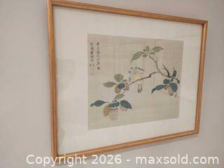 MaxSold Auction: Set of 4 Framed Asian Chinese Botanical & Bird Prints B - Toronto (Ontario, Canada) Estate Sale Online Auction - Sheppard Avenue East (CONDO)