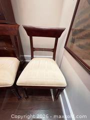 MaxSold Auction: Set of 6 Traditional Mahogany Dining Chairs with Beige Seats D - Toronto (Ontario, Canada) Estate Sale Online Auction - Sheppard Avenue East (CONDO)