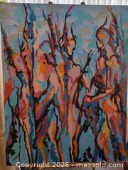 MaxSold Auction: Signed Original Abstract Contemporary Acrylic Painting on Canvas with Easel B - Toronto (Ontario, Canada) Estate Sale Online Auction - Sheppard Avenue East (CONDO)