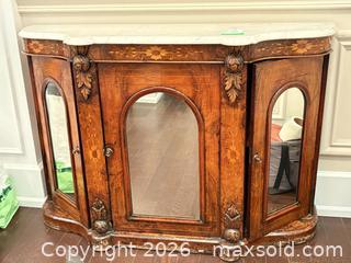 MaxSold Auction: Victorian 19th Century Inlaid Veneer Marble-Top Console C - Toronto (Ontario, Canada) Estate Sale Online Auction - Sheppard Avenue East (CONDO)