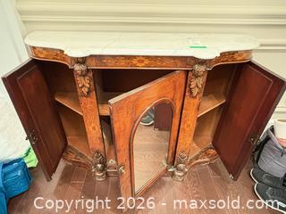 MaxSold Auction: Victorian 19th Century Inlaid Veneer Marble-Top Console C - Toronto (Ontario, Canada) Estate Sale Online Auction - Sheppard Avenue East (CONDO)