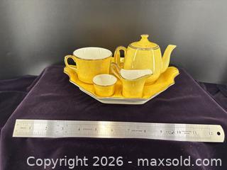 MaxSold Auction: Royal Winton (Grimwades) Yellow Porcelain Breakfast Tea Set - Toronto (Ontario, Canada) SELLER MANAGED Downsizing Online Auction - Hannaford Street