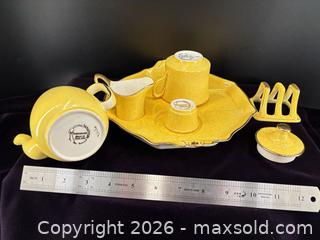 MaxSold Auction: Royal Winton (Grimwades) Yellow Porcelain Breakfast Tea Set - Toronto (Ontario, Canada) SELLER MANAGED Downsizing Online Auction - Hannaford Street