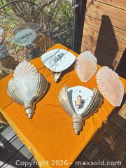 MaxSold Auction: Vintage Art Deco Brass-Tone Wall Sconces with Frosted Glass Shades (3) - Toronto (Ontario, Canada) SELLER MANAGED Downsizing Online Auction - Hannaford Street