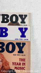 MaxSold Auction: Lot of 3 Vintage ‘90-‘91 Playboy - Dundee Township (Illinois, USA) PARTNER MANAGED Reseller Online Auction - Airport Road
