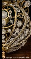 MaxSold Auction: VIntage Gilt & Crystal Orb Chandelier - Newmarket (Ontario, Canada) SELLER MANAGED Downsizing Online Auction - Brimson Drive