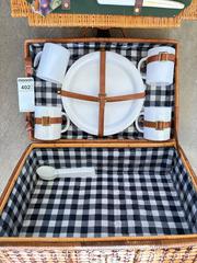 MaxSold Auction: 2 Wicker Picnic Baskets  for Two with Dinnerware Sets  - Langford (British Columbia, Canada) PARTNER MANAGED Moving Online Auction - Hull Road