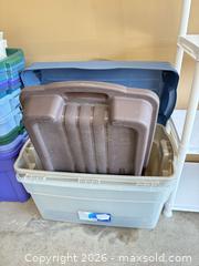 MaxSold Auction: Assorted Plastic Storage Totes with Free-Standing Shelving Unit - Langford (British Columbia, Canada) PARTNER MANAGED Moving Online Auction - Hull Road