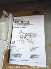 MaxSold Auction: Craftsman 10-inch Sliding Compound Miter Saw (Corded Electric) - Langford (British Columbia, Canada) PARTNER MANAGED Moving Online Auction - Hull Road