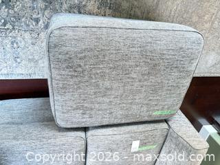 MaxSold Auction: LAZBOY Gray Tufted 2-Seater Loveseat with Ottoman, Removable Cushions - Langford (British Columbia, Canada) PARTNER MANAGED Moving Online Auction - Hull Road