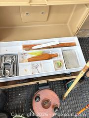 MaxSold Auction: Mixed fishing lot — bamboo split-cane rods, reels, tackle box - Langford (British Columbia, Canada) PARTNER MANAGED Moving Online Auction - Hull Road