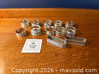 MaxSold Auction: STERLING SILVER Napkin Rings - The Blue Mountains (Ontario, Canada) SELLER MANAGED Estate Sale Online Auction - Cortina Crescent