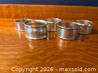 MaxSold Auction: STERLING SILVER Napkin Rings - The Blue Mountains (Ontario, Canada) SELLER MANAGED Estate Sale Online Auction - Cortina Crescent