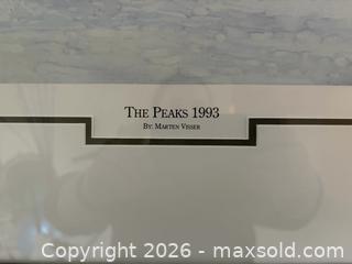 MaxSold Auction: “The Peaks 1993” Framed LE Print 8/150 by Martin Visser - The Blue Mountains (Ontario, Canada) SELLER MANAGED Estate Sale Online Auction - Cortina Crescent