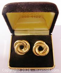 MaxSold Auction: 10K Gold Love Knot Earrings  - Aurora (Ontario, Canada) PARTNER MANAGED Downsizing Online Auction - Murray Drive