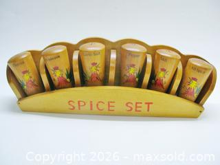 MaxSold Auction: 1950's Wooden Rooster-Themed Spice Set  - Aurora (Ontario, Canada) PARTNER MANAGED Downsizing Online Auction - Murray Drive