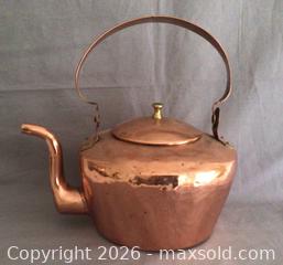 MaxSold Auction: Antique Copper Kettle  - Aurora (Ontario, Canada) PARTNER MANAGED Downsizing Online Auction - Murray Drive