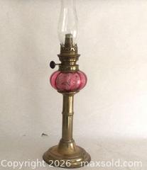 MaxSold Auction: Antique Cranberry Peg Lamp - Aurora (Ontario, Canada) PARTNER MANAGED Downsizing Online Auction - Murray Drive