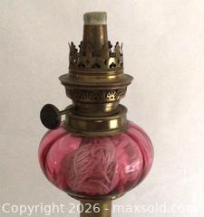 MaxSold Auction: Antique Cranberry Peg Lamp - Aurora (Ontario, Canada) PARTNER MANAGED Downsizing Online Auction - Murray Drive