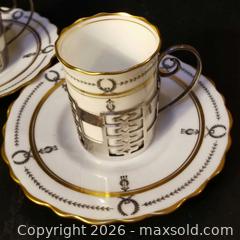 MaxSold Auction: Antique/Vintage Ansley Demitasse Cups & Saucers  In Sterling Holders - Aurora (Ontario, Canada) PARTNER MANAGED Downsizing Online Auction - Murray Drive