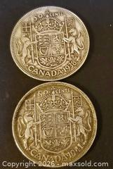 MaxSold Auction: Canadian 50 Cent Silver Coins  1938, 1941 - Aurora (Ontario, Canada) PARTNER MANAGED Downsizing Online Auction - Murray Drive