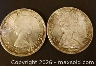 MaxSold Auction: Canadian Silver Dollars 1962, 1965 - Aurora (Ontario, Canada) PARTNER MANAGED Downsizing Online Auction - Murray Drive