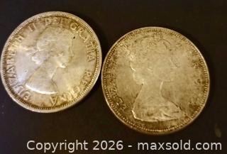 MaxSold Auction: Canadian Silver Dollars, 1963, 1965 - Aurora (Ontario, Canada) PARTNER MANAGED Downsizing Online Auction - Murray Drive