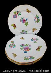 MaxSold Auction: Herend "Queen Victoria" Hand Painted Plates  - Aurora (Ontario, Canada) PARTNER MANAGED Downsizing Online Auction - Murray Drive