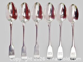 MaxSold Auction: Irish Sterling Silver Spoons With Georgian Hallmarks - Aurora (Ontario, Canada) PARTNER MANAGED Downsizing Online Auction - Murray Drive