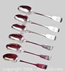 MaxSold Auction: Irish Sterling Silver Spoons With Georgian Hallmarks - Aurora (Ontario, Canada) PARTNER MANAGED Downsizing Online Auction - Murray Drive