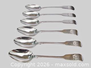 MaxSold Auction: Irish Sterling Silver Spoons With Georgian Hallmarks - Aurora (Ontario, Canada) PARTNER MANAGED Downsizing Online Auction - Murray Drive