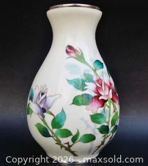 MaxSold Auction: Large 10" Asian Enameled Vase With Roses  - Aurora (Ontario, Canada) PARTNER MANAGED Downsizing Online Auction - Murray Drive