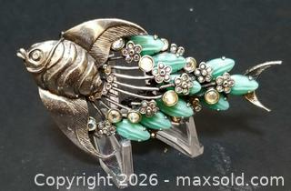 MaxSold Auction: Large Signed D. Pollak Statement Brooch - Aurora (Ontario, Canada) PARTNER MANAGED Downsizing Online Auction - Murray Drive