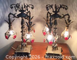 MaxSold Auction: Pair of Ornate Figural Lamps - Aurora (Ontario, Canada) PARTNER MANAGED Downsizing Online Auction - Murray Drive