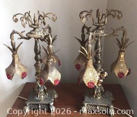 MaxSold Auction: Pair of Ornate Figural Lamps - Aurora (Ontario, Canada) PARTNER MANAGED Downsizing Online Auction - Murray Drive